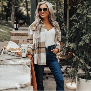 Plaid Oversized Flannel Shacket